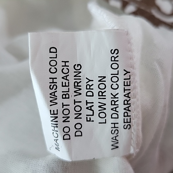 Eshakti White Brown Floral A-Line Dress Size 16 - Picture 7 of 7